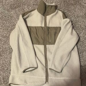 H&M fluffy cream colored jacket